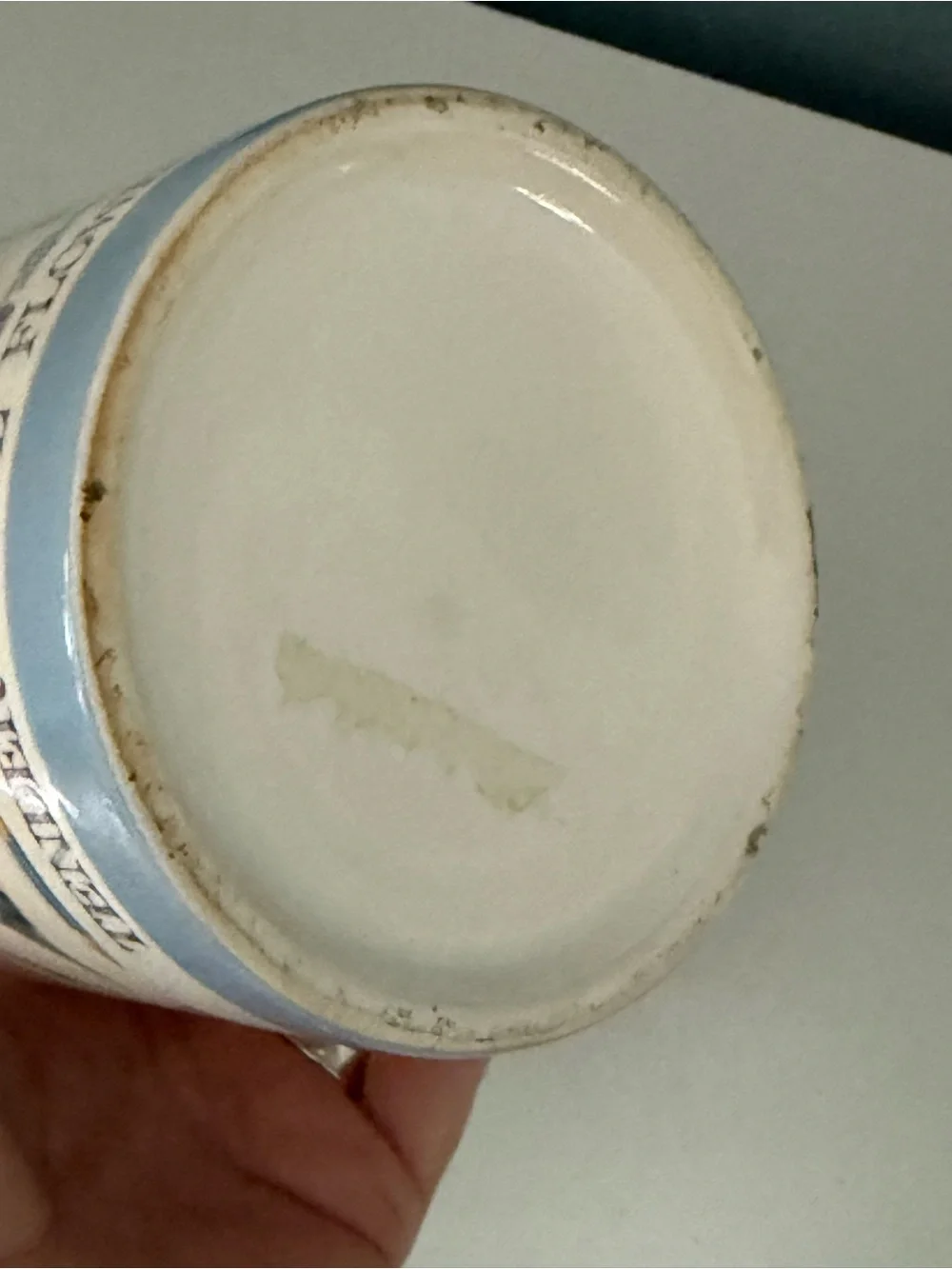 Vintage 1990s Hallmark Marjolein Bastin Ceramic Canister Blue Skies